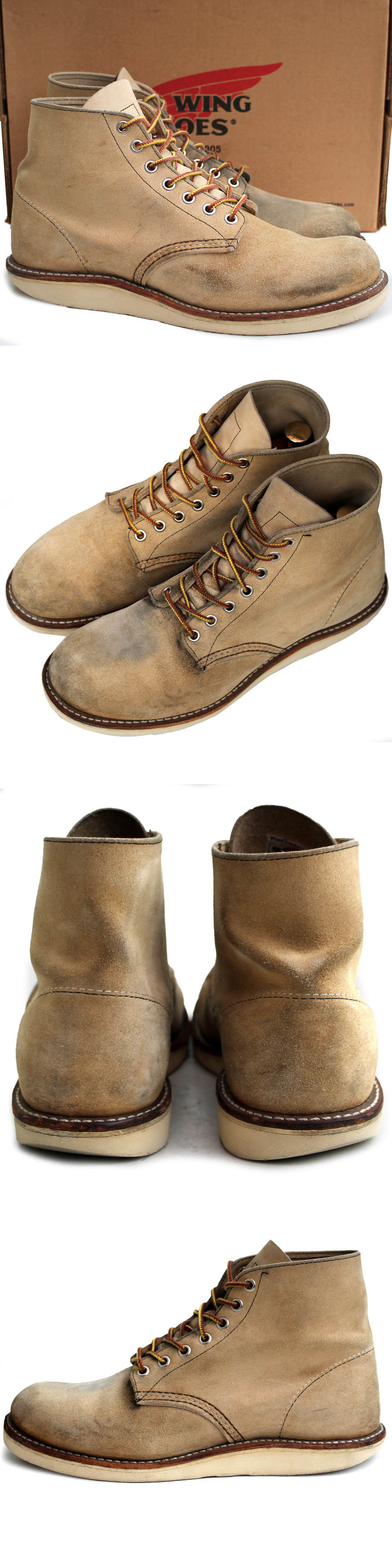 USA製★Red Wing SHOES レッドウィング★6inch CLASSIC ROUND 8D=26 8167 ホーソーン アビリーン スウェード メンズ p i-656