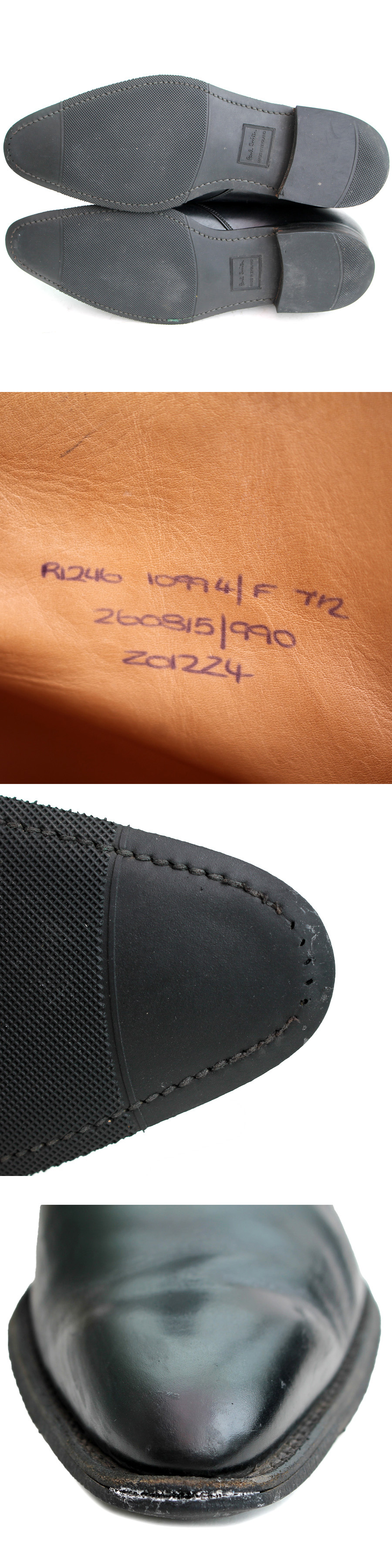 チーニー製★Paul Smith ポールスミス★チャッカブーツ 7.5F=26 CHEANEY ラスト10994 イングランド製 ショートブーツ レザー p i-826