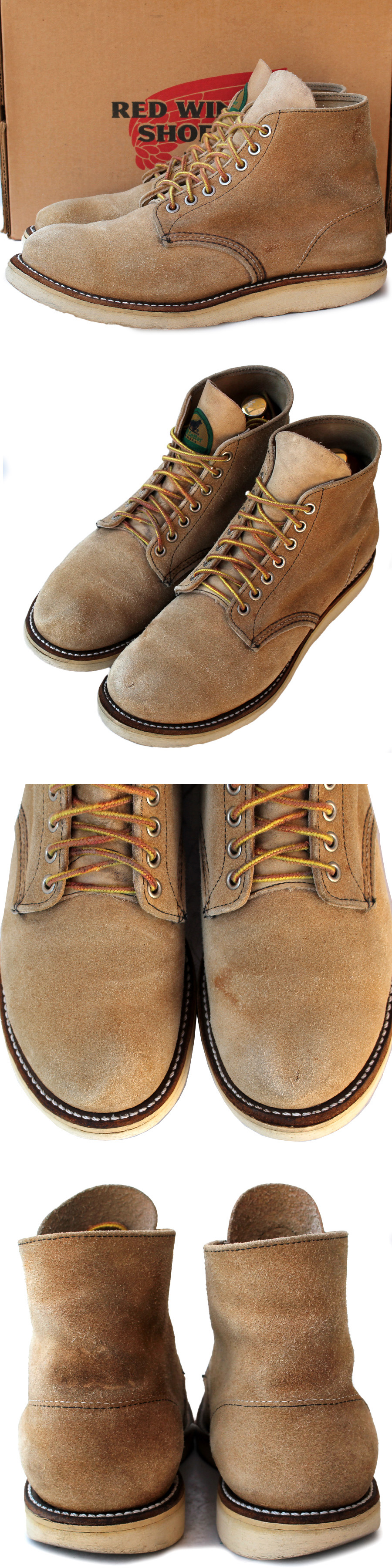 半円犬タグ★RED WING レッドウィング★6inch CLASSIC ROUND US8E=26 アイリッシュセッター 8167 スウェード USA製 メンズ p i-678