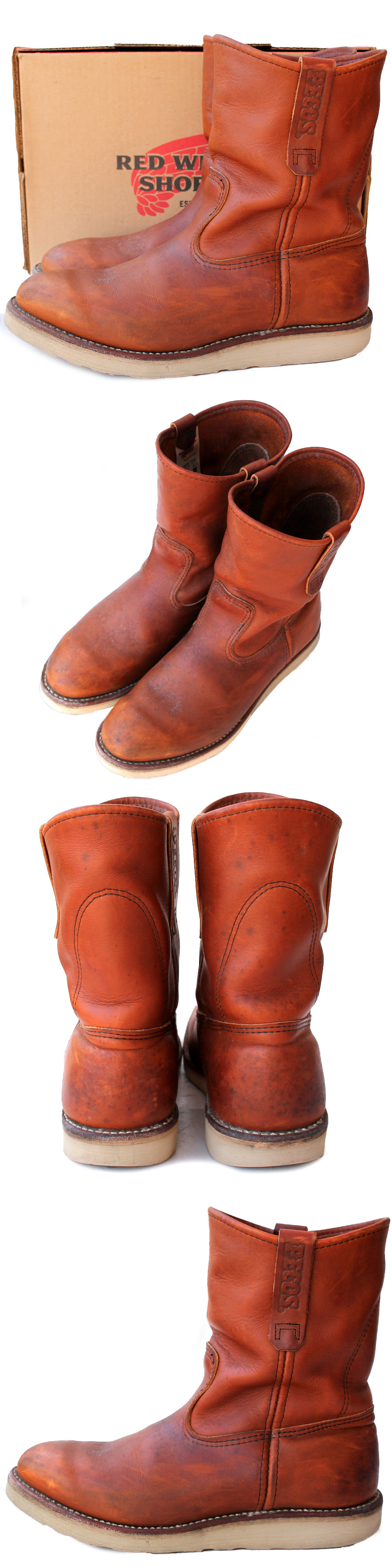 USA製★Red Wing SHOES レッドウィング★PECOS BOOTS US8E＝26 866 ペコスブーツ オロイジナル 07年製 バイカー メンズ ウエスタン i-743