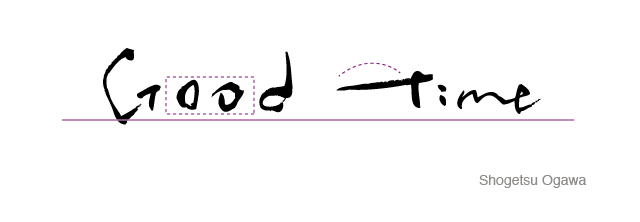 簡単な文字組みのコツ Good Time 点と線でつくる 手書きアートと雑貨のアイデア帖