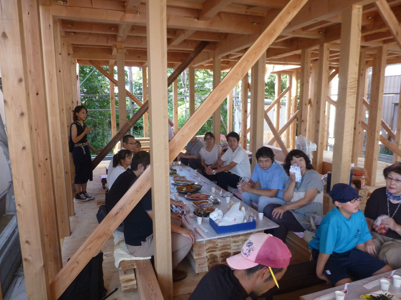 人生五棟目 診療所と住宅建築の上棟式 芝川樂天 人生五棟目 診療所と住宅建築の上棟式 芝川樂天