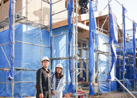 上棟にて記念撮影