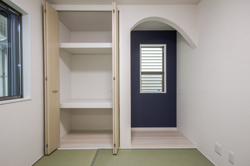 守口市の３階建て注文住宅 和室にアシンメトリーのアーチ垂れ壁 注文住宅ブログ 大阪京都で注文建築専門の工務店は匠建枚方