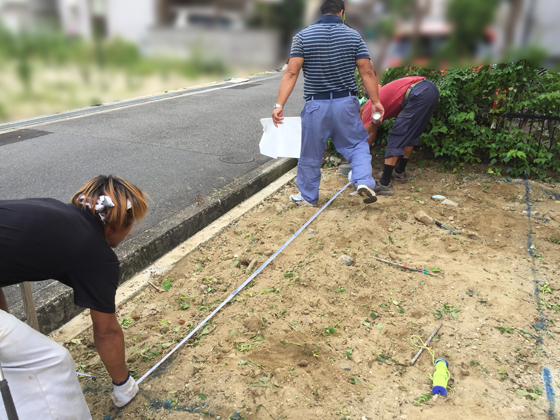 地盤調査の結果、「戸建住宅の地盤として安定している」という地盤判定。