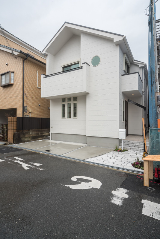 美しいシンプルナチュラルな外観に機能美に優れたエクステリア 注文住宅ブログ 大阪京都で注文建築専門の工務店は匠建枚方