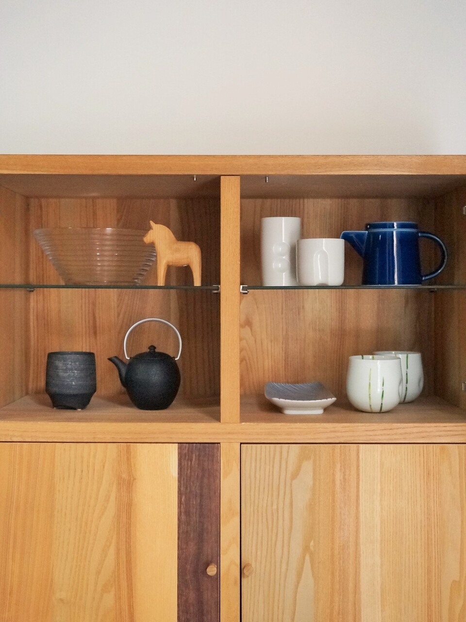 玄関・IKEAシェルフユニットに北欧＋和の雑貨を飾ってみました : お