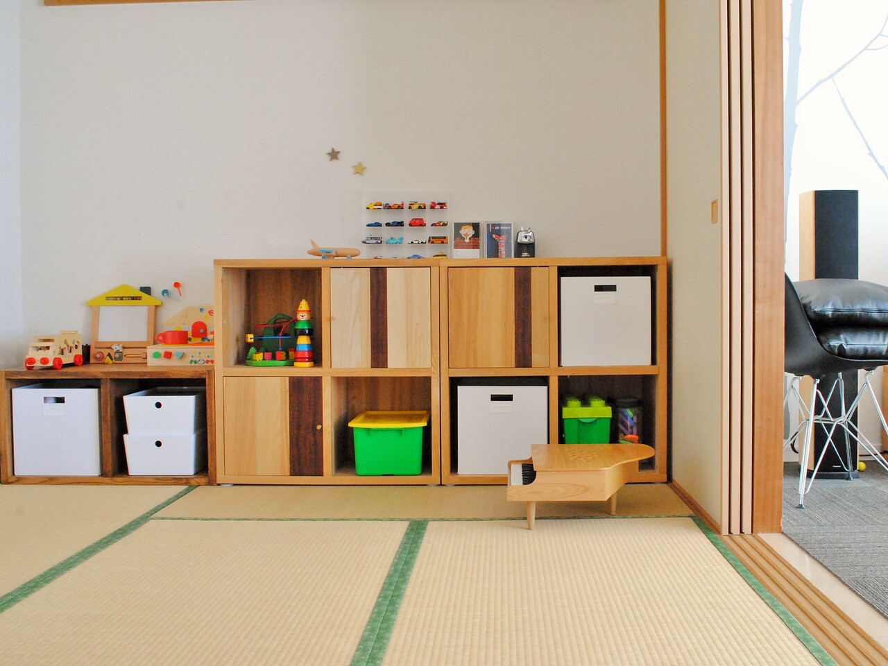 玄関・IKEAシェルフユニットに北欧＋和の雑貨を飾ってみました : お