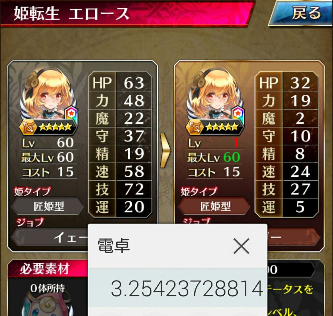 育成 徒然ファンキル 育成 徒然ファンキル