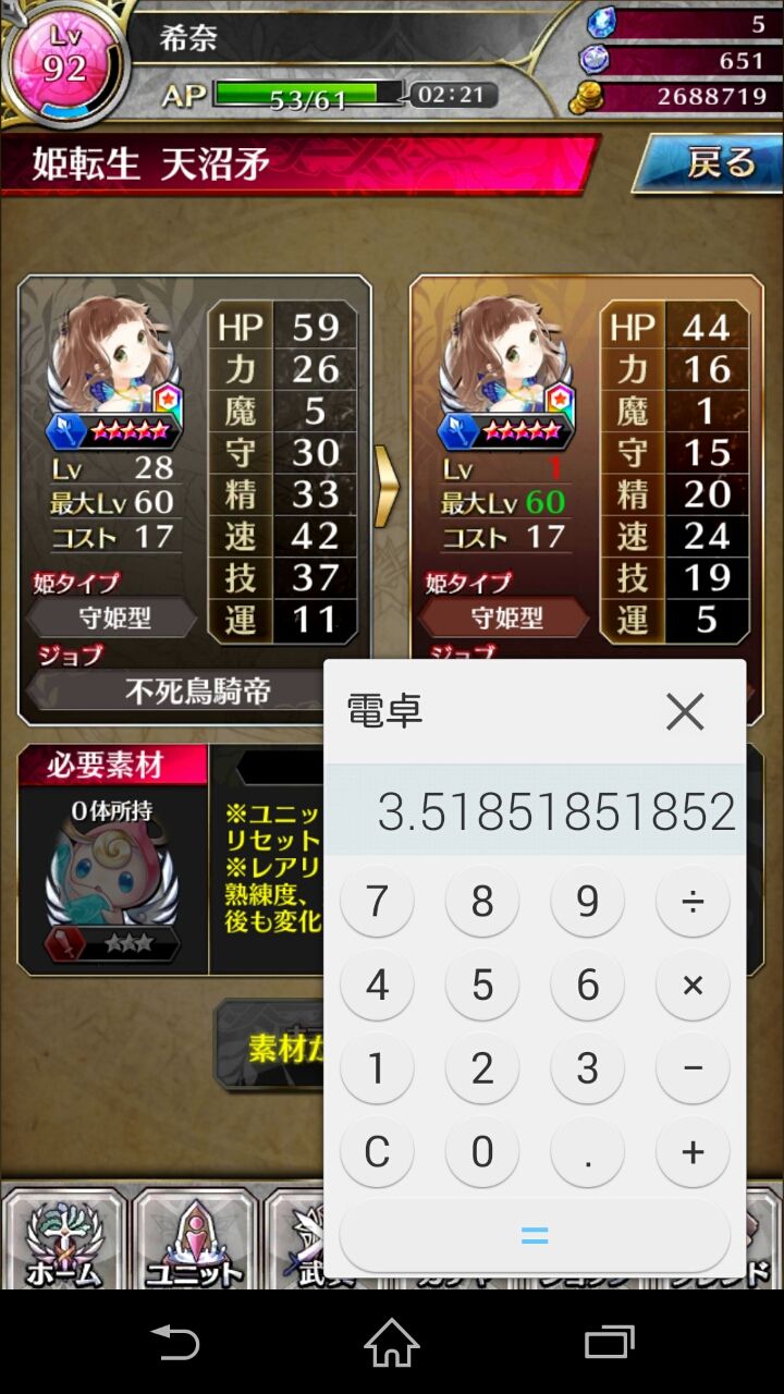 育成 徒然ファンキル 育成 徒然ファンキル