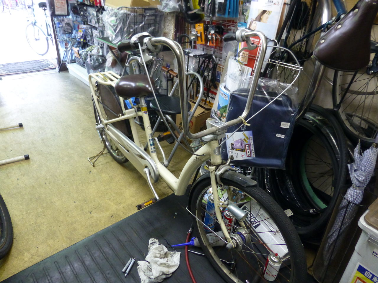 子供乗せ自転車 再利用＆再生 打ち首完了！ : 商店街の自転車屋 曙光輪 
