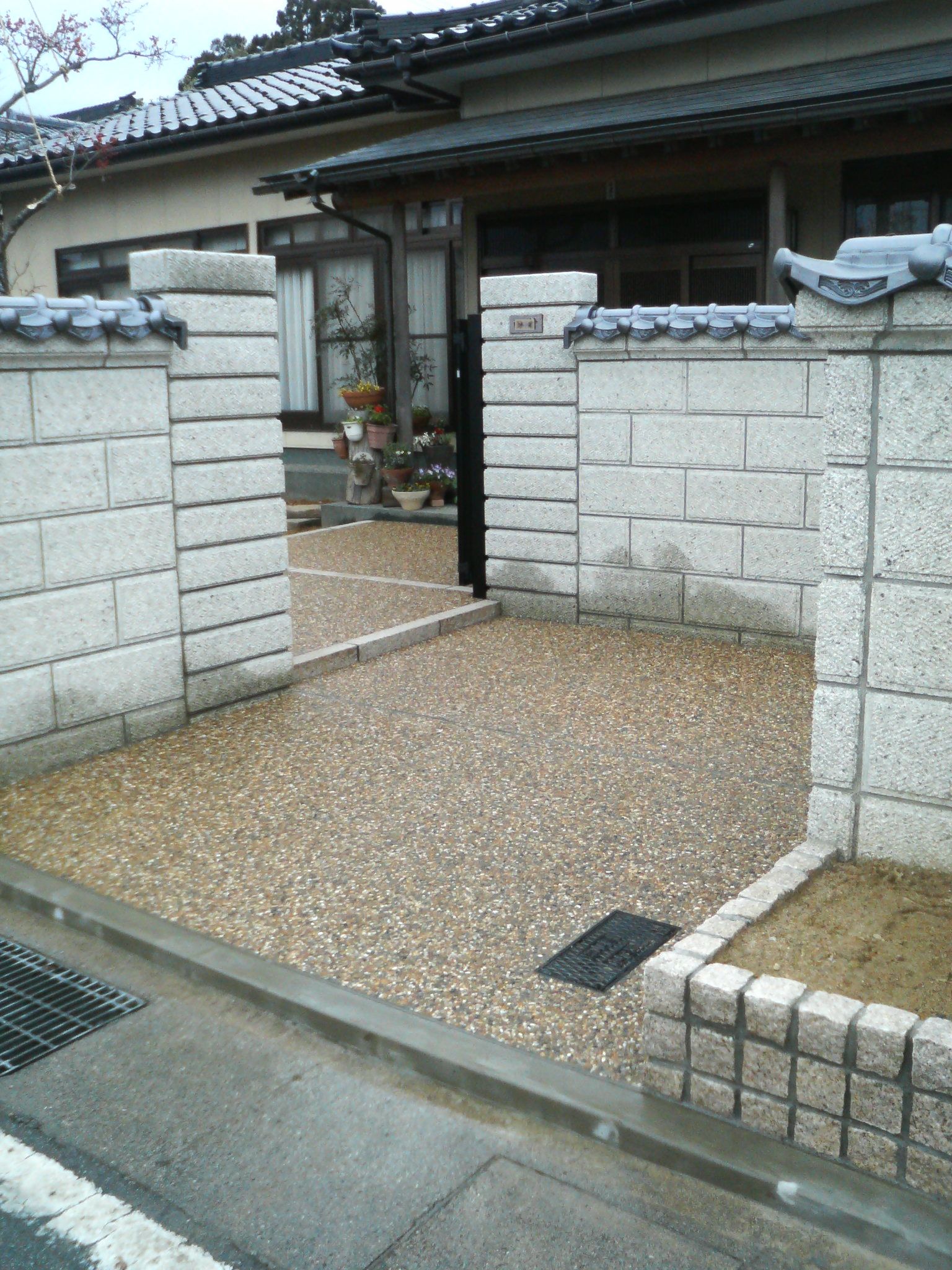 和風住宅の外構工事 エクステリア職人の現場日記 和風住宅の外構工事 エクステリア職人の現場日記