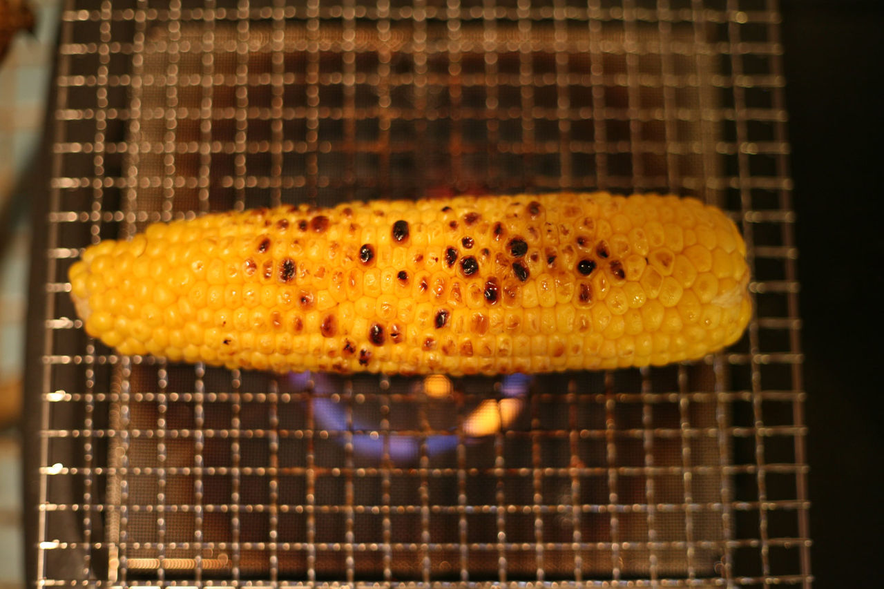 辻和金網の手付き焼き網で 焼きとうもろこしを作ったところ 海の家っぽくて暑いのが少し楽しくなりました 職人 Comブログ