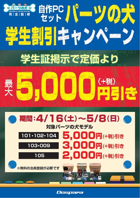 パーツの犬学割160415