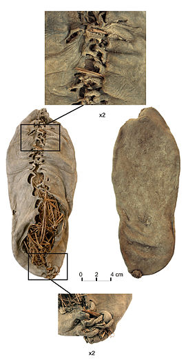 5500年前の革靴