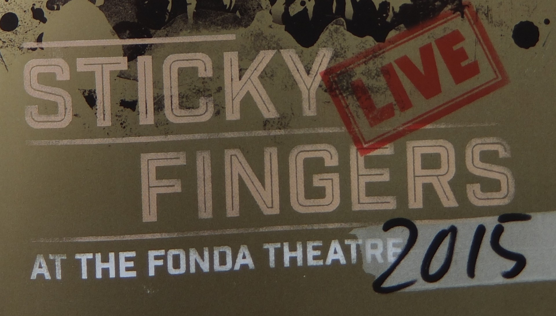 STICKY FINGERS LIVE 2015 Part1 