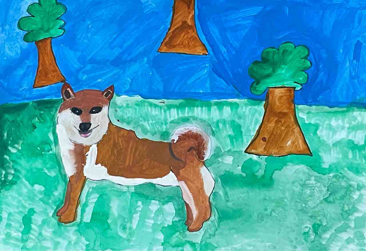 野原を走る柴犬 Show Show Kids Blog