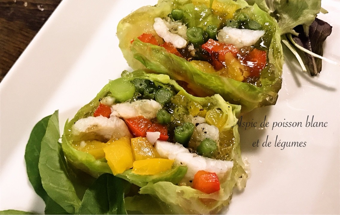 クリスマスに 白身魚と残り野菜のゼリー寄せ Blue Tetristの釣りノート