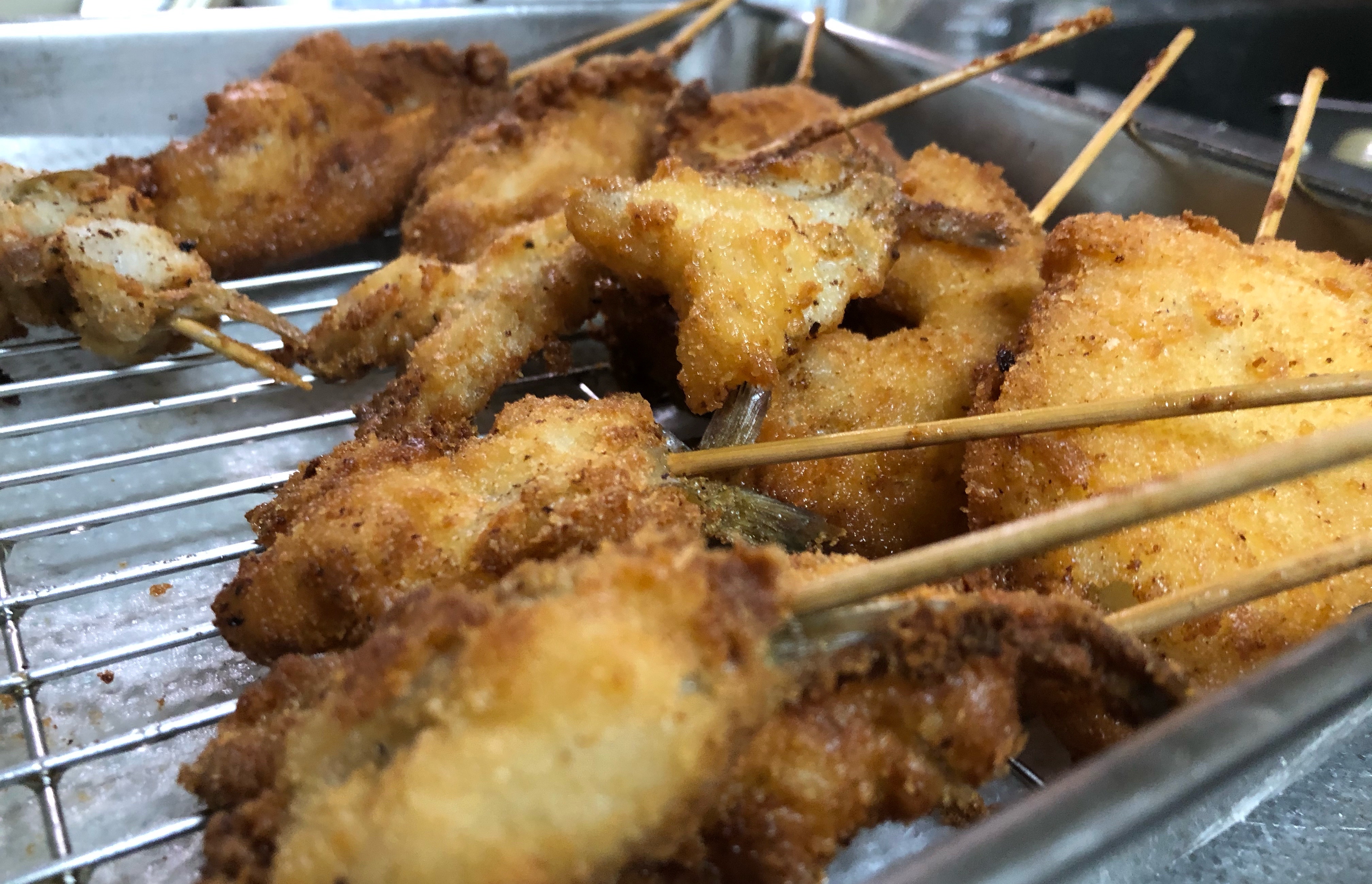 キスの大阪風串カツ 特製バッター液 ソース パン粉レシピ Blue Tetristの釣りノート