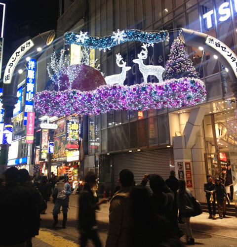 センター街トナカイクリスマス