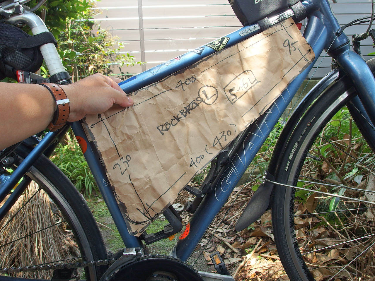 fragment　GIANT ESCAPE R3 　TOPEAK バッグ クロスバイク GIANT ESCAPE R3でゆるポタ～トップチューブバッグ