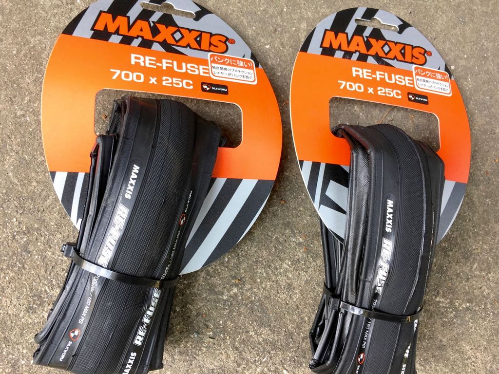 クロスバイク・通算6回目のタイヤ交換（MAXXIS RE-FUSE 25C） : kaneta