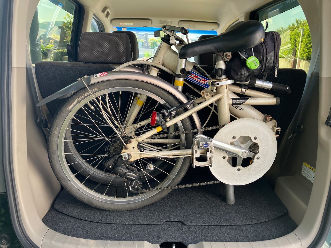 ミニベロ折りたたみ 折り畳み自転車 車 固定 20インチ折りたたみ自転車 