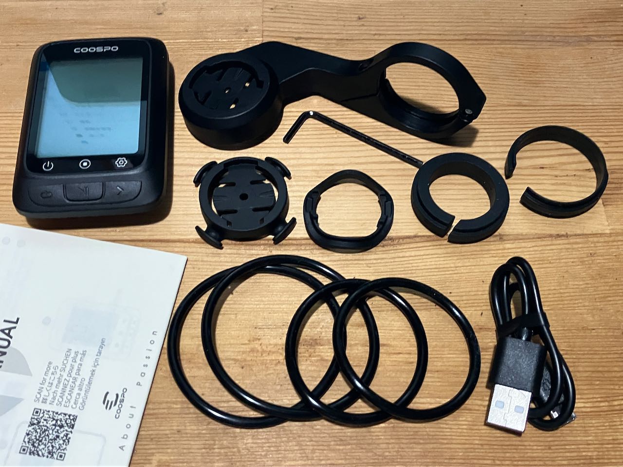 CooSpo BC107本体及び周辺センサー類 GPS Bike Computer CooSpo BC107-Beginners Cycling computer