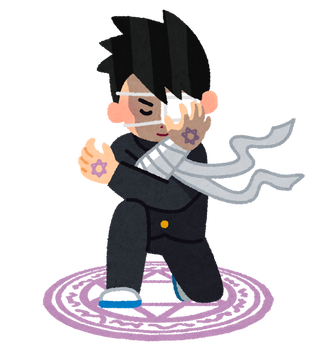 ネトゲ始めたら友人が「顔に傷が…」とか言い出したりで厨二病全開にw　※ただのニキビ跡でした