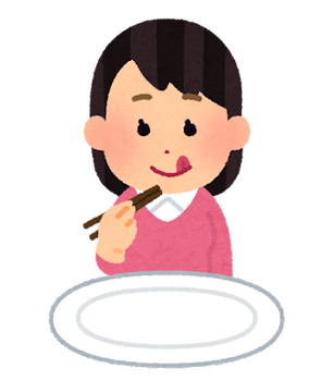 syokuji_hashi_blank_woman