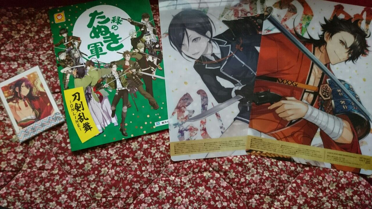 クリアポスターとノート 刀剣乱舞 深海好きのゲームブログ