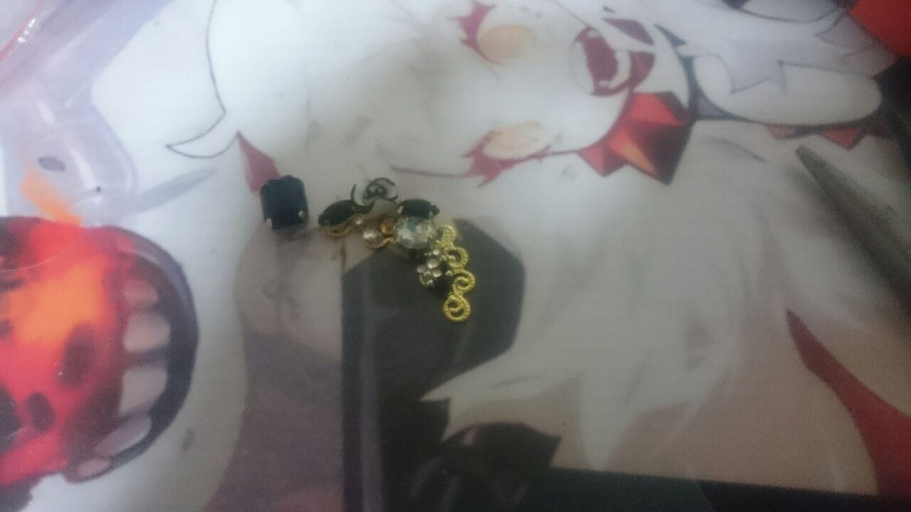 深海双子棲姫イメージの両耳イヤーカフを作ってみた おまけ 艦これ 深海好きのゲームブログ