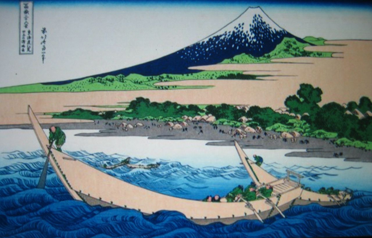 北斎の波の絵はどこから富士山を眺めているの？という話｜