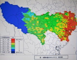 東京の表層地盤の揺れやすさ
