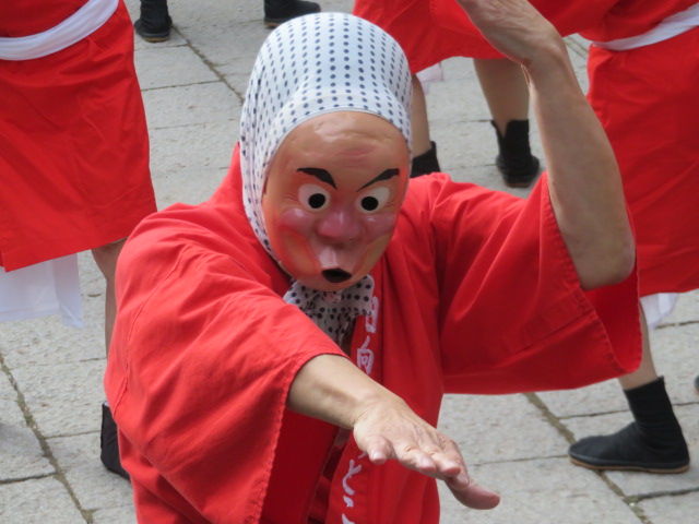 飯盛神社 ひょっとこ踊り 奉納 ホーミーしあわせ日記