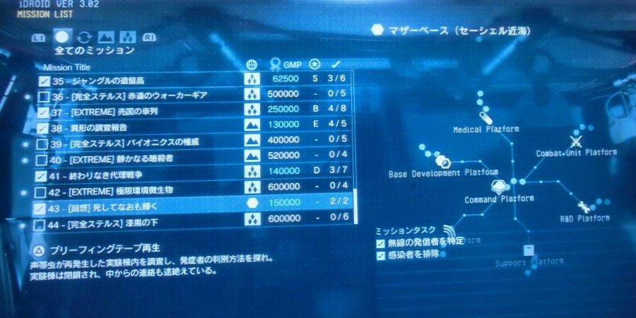 Ps4 メタルギアソリッド5 ファントムペイン プレイ日記9 ミッション41 46まで しばいつんの何でもないゲーム日記 Ps4 メタルギアソリッド5 ファントムペイン プレイ日記9 ミッション41 46まで しばいつんの何でもないゲーム日記
