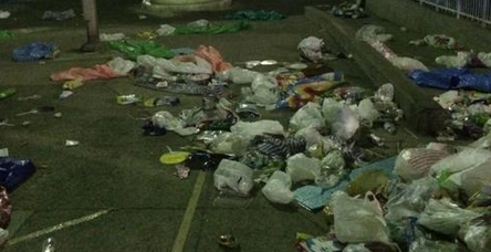 「隅田川花火大会」終了後、浅草周辺に放置されたゴミが酷すぎると話題に
