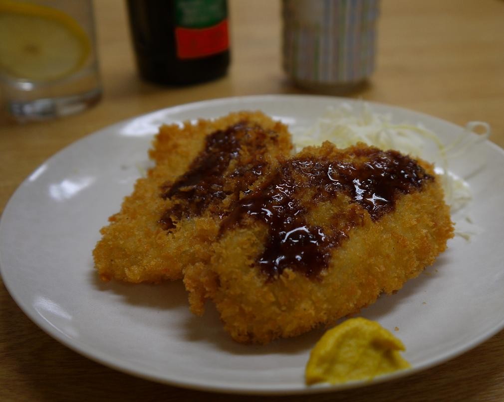 ふぐ一夜干しとふぐフライ 戸部 河豚や 濱端