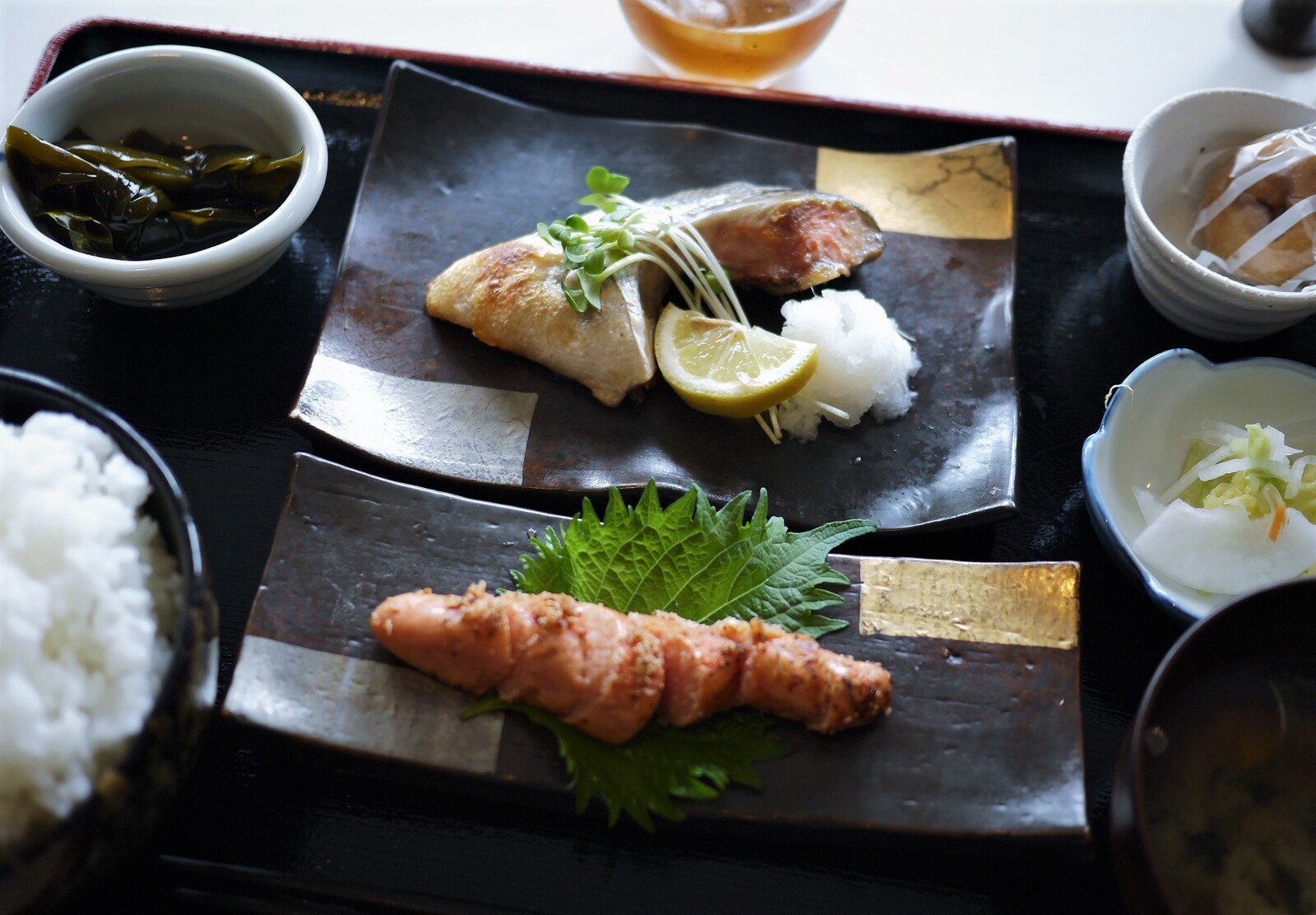 紅鮭のかま焼きと炙り明太子 an bai 反町 濱端 紅鮭のかま焼きと炙り明太子 an bai 反町 濱端
