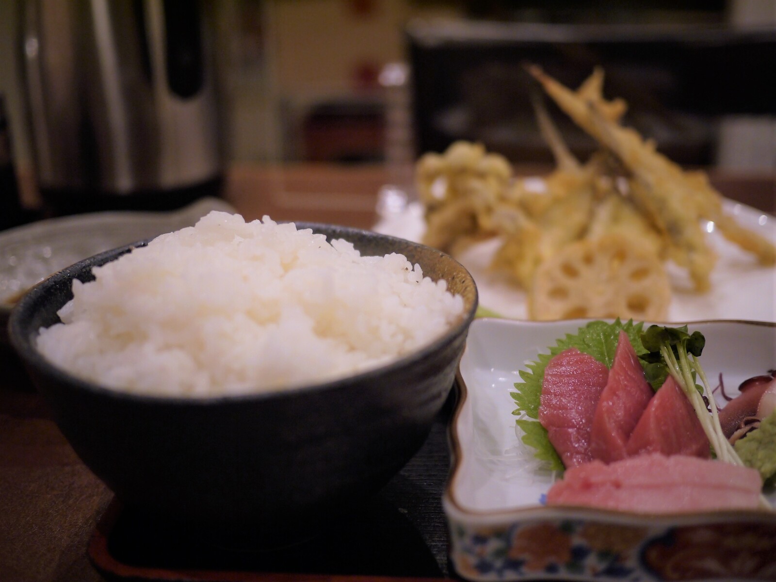 めごち天ぷらとちょぃ刺し定食 スシロー持ち帰り専門店 濱端