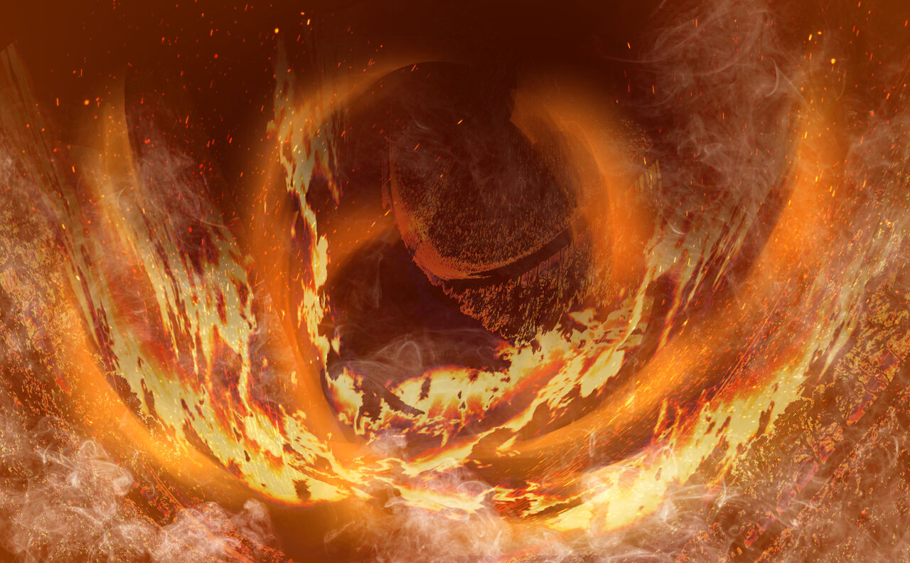 フォトバッシュによる炎のエフェクトの描き方メイキング 絵描きの学びブログ