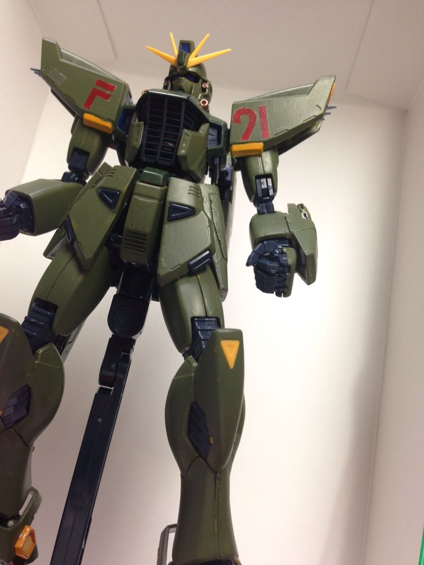 Mg ガンダムf91 ランナー筆塗り