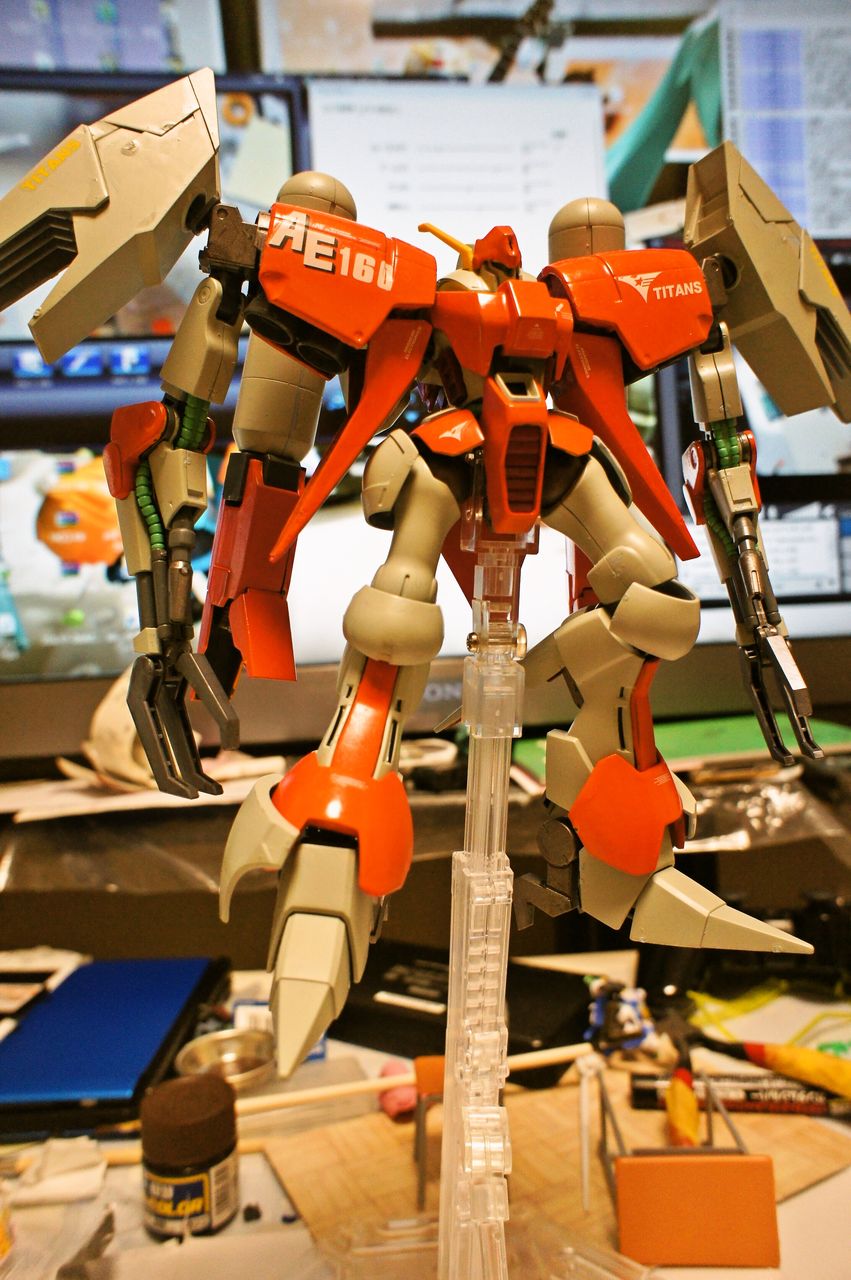 Hguc バイアランカスタム ランナー筆塗り Hguc バイアランカスタム ランナー筆塗り