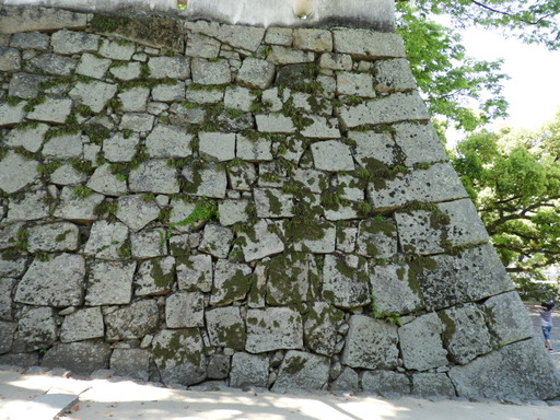 四国 065岡山城池田忠雄が築いた石垣