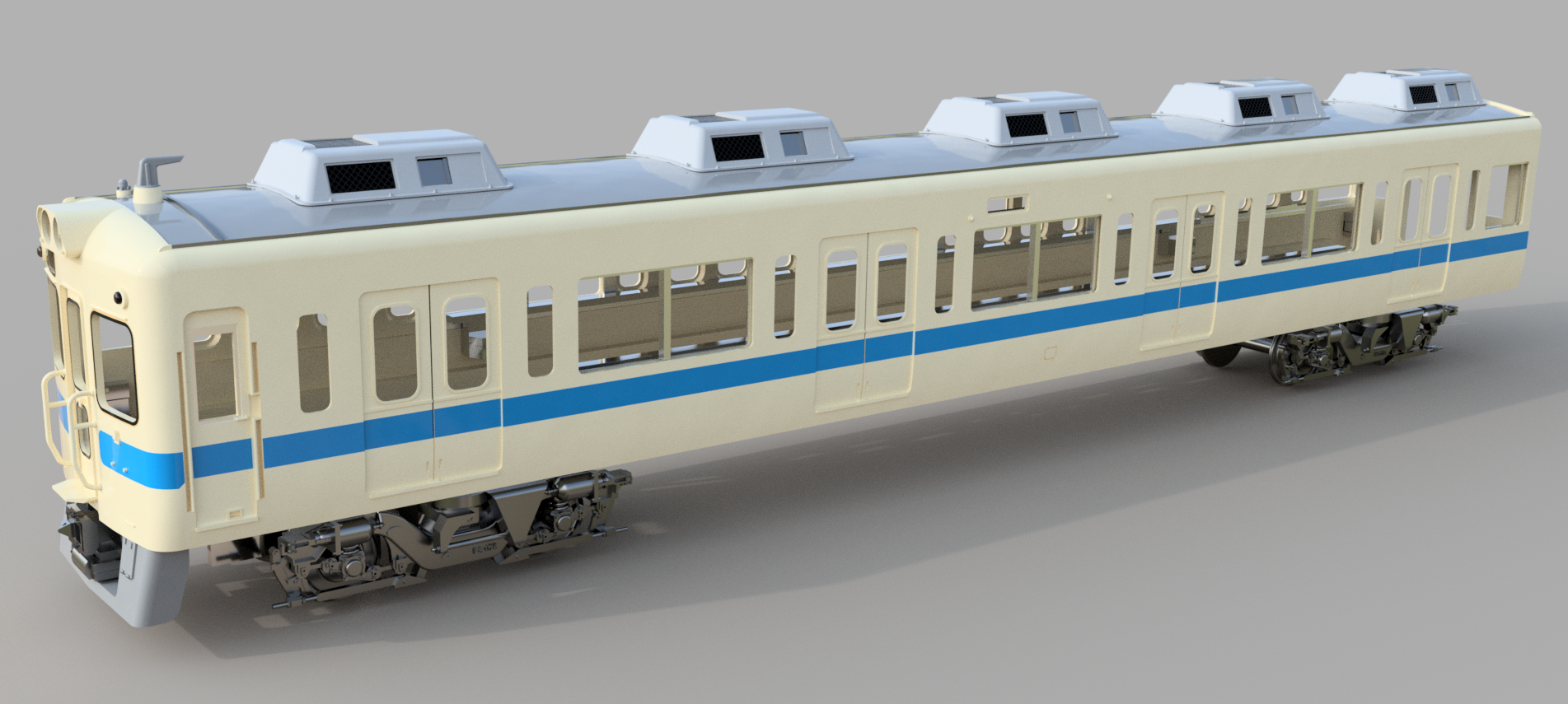 FUSION360で小田急5000形(5200形)を作る その5 : 銀色電車研究室