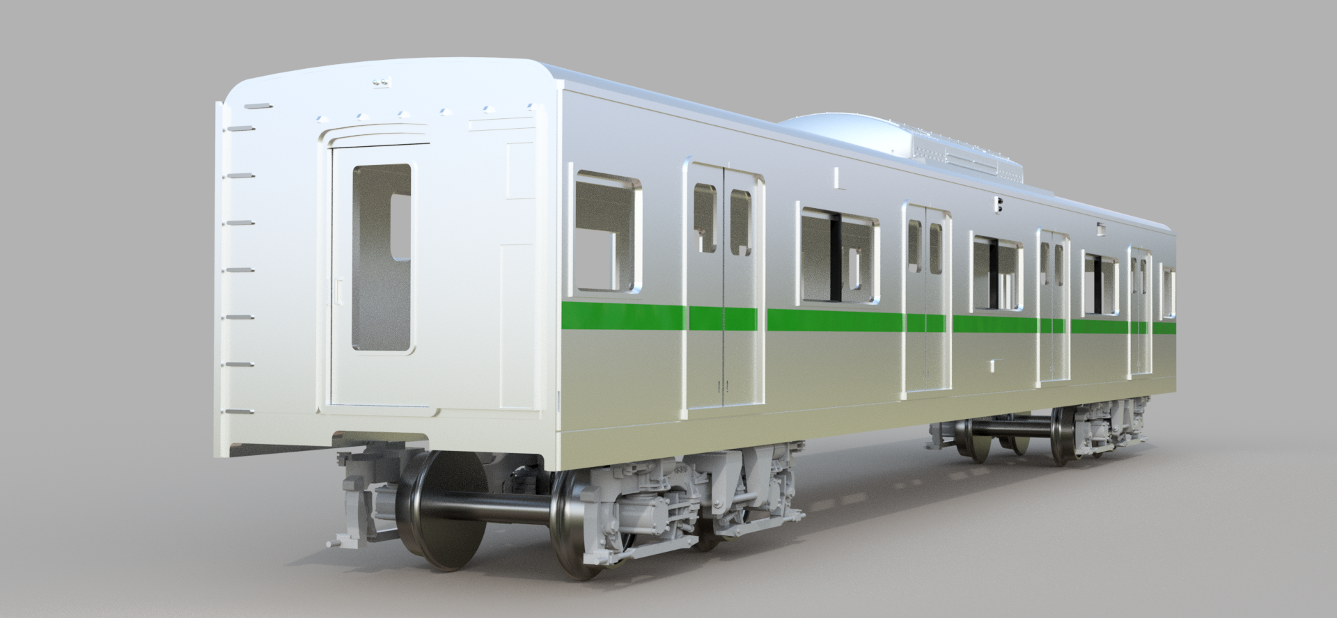 FUSION360で営団6000系を作る その3 : 銀色電車研究室 ＠nano factory