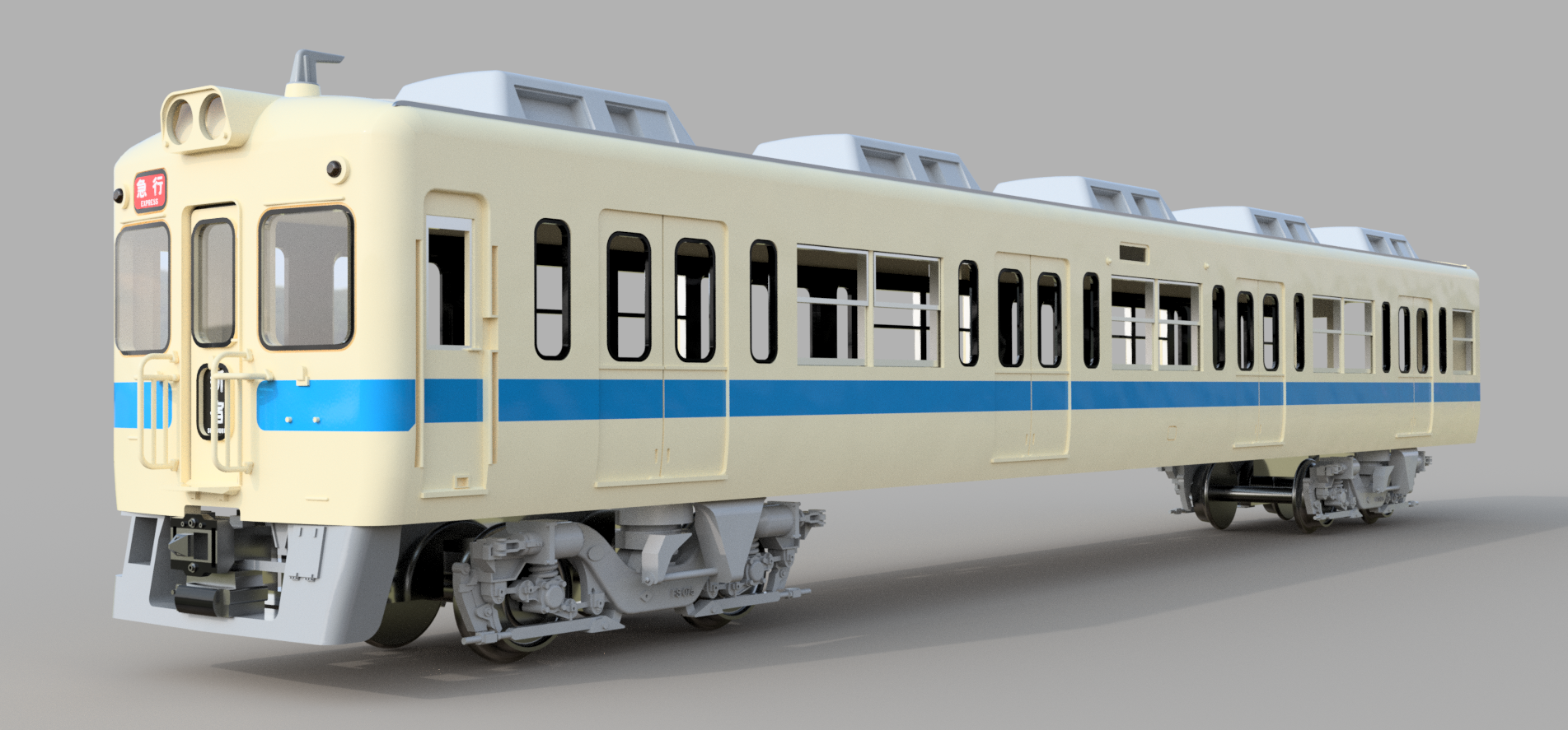 FUSION360で小田急5000形を作る その2 : 銀色電車研究室 ＠nano