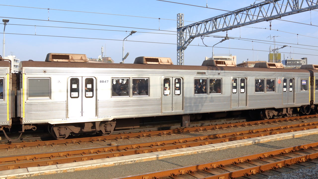 東急8500系　素人塗装品　8619Fタイプ 8500系 8619F の写真 |鉄道写真投稿サイトTrain-Directory