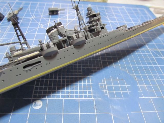 初心者の初心者による初心者のためのウオーターライン制作 完成 プラモ無理やり製作所