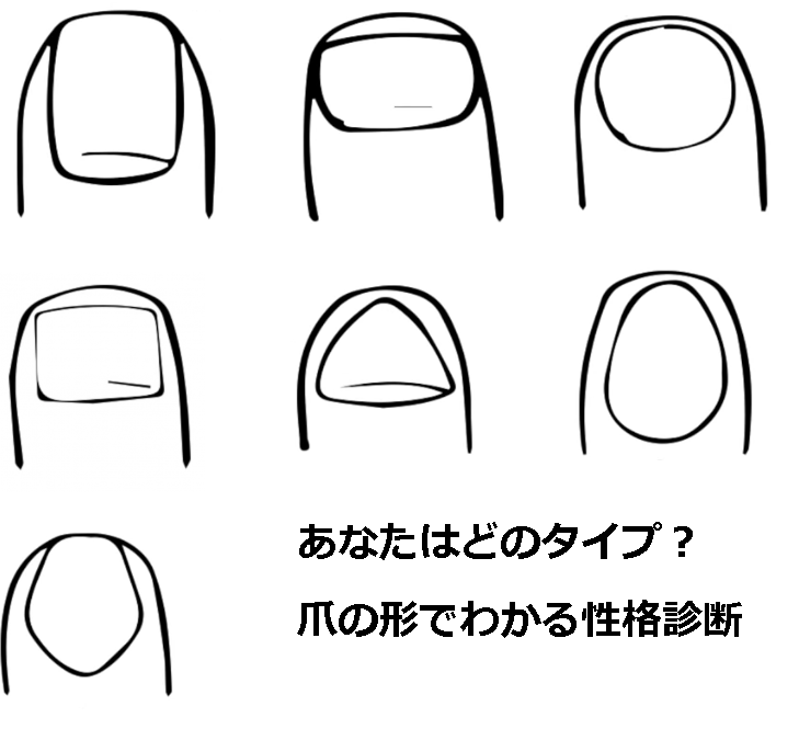 驚愕 当たりすぎて怖い 7タイプの爪の形で分かる性格診断 おもしろニュース速報